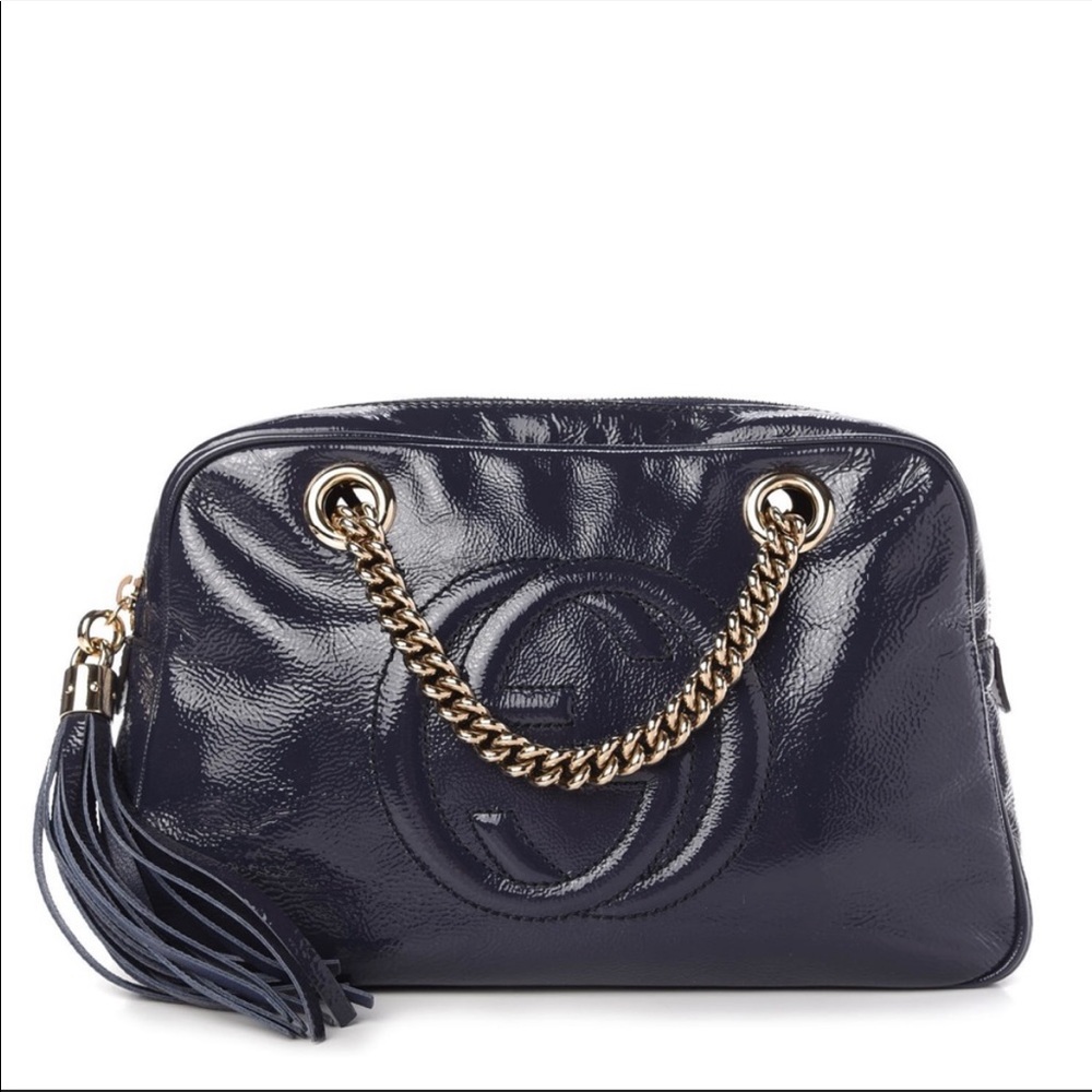 Gucci Small Soho Shoulder Bag Patent